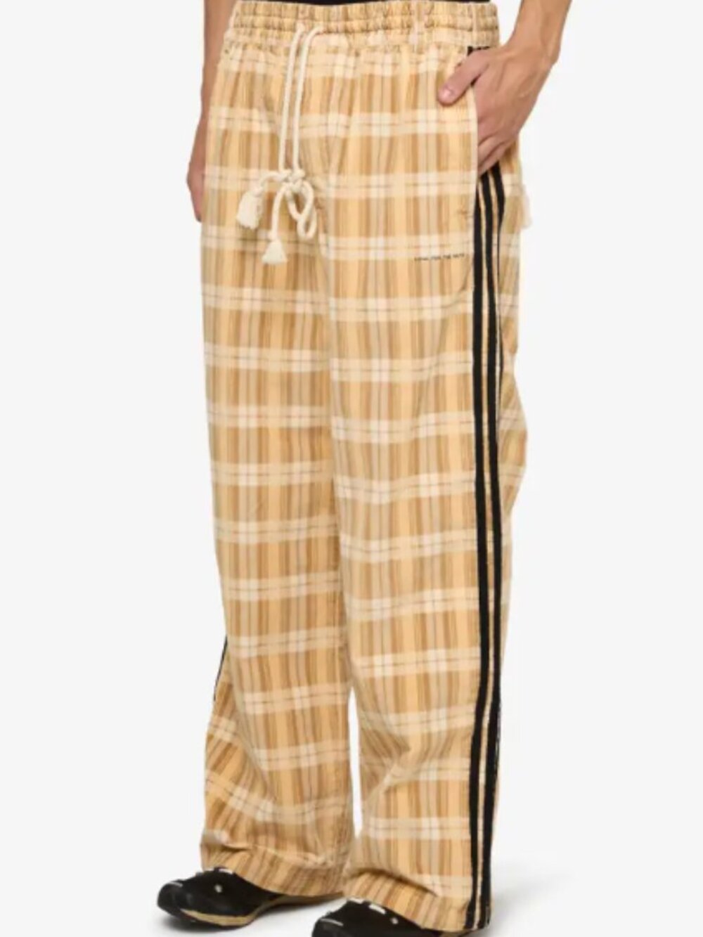 ADI006 Check Pants x Song for the Mute - Yellow